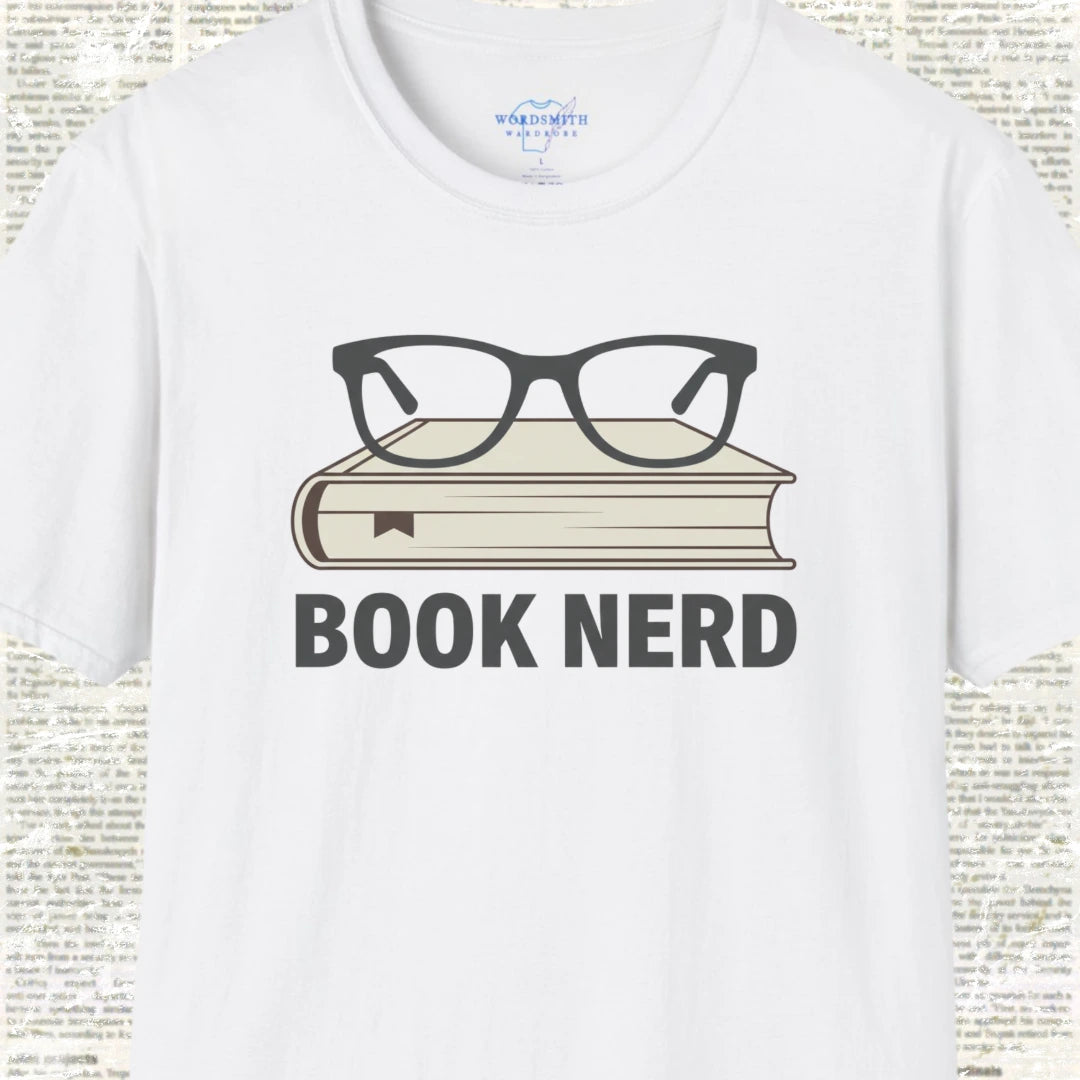 Book Nerd Shirt - White