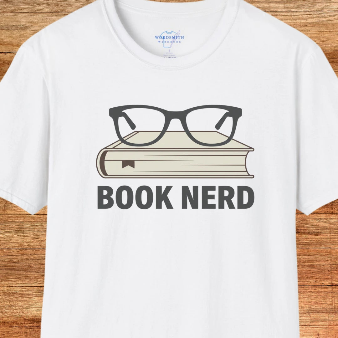 Book Nerd Shirt - White