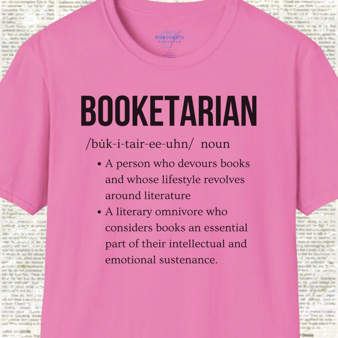 Booketarian Definition Shirt - Azalea