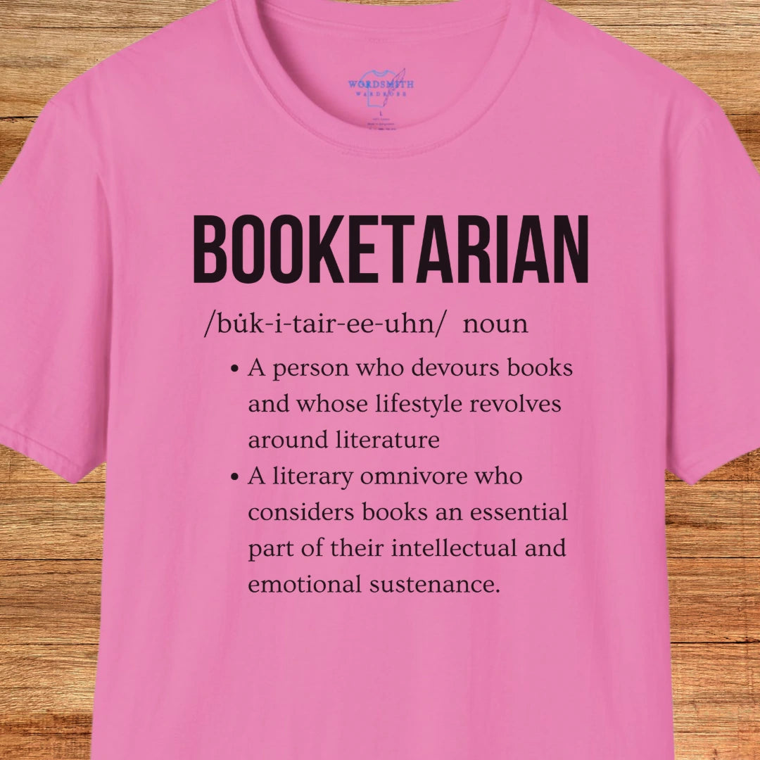 Booketarian Definition Shirt - Azalea