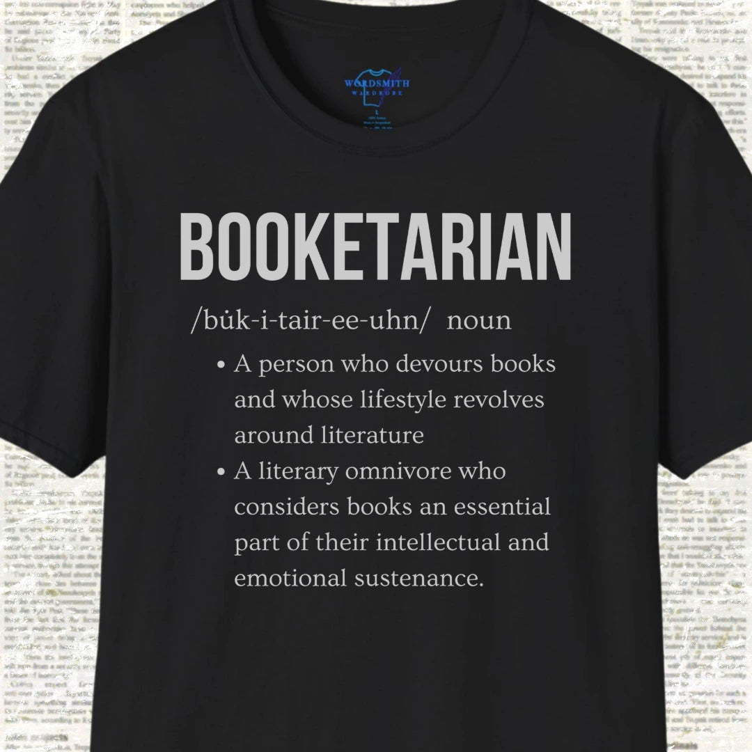 Booketarian Definition Shirt - Black