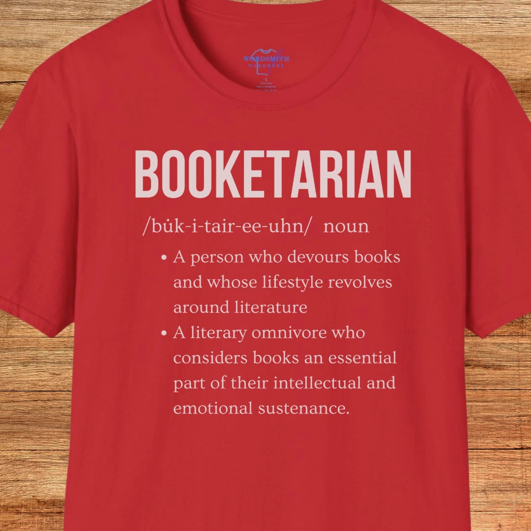 Booketarian Definition Shirt - Red