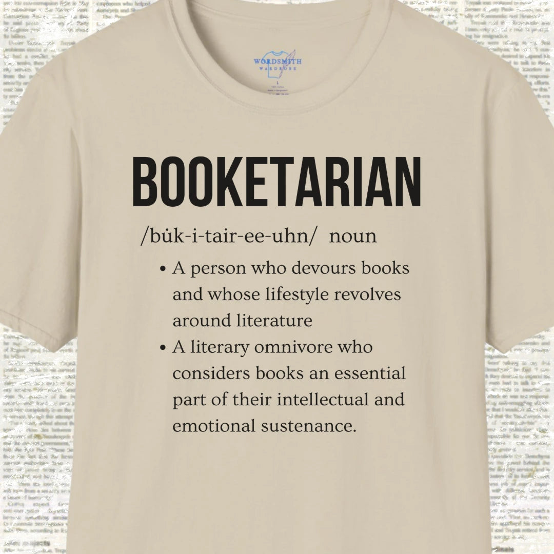 Booketarian Definition Shirt - Sand