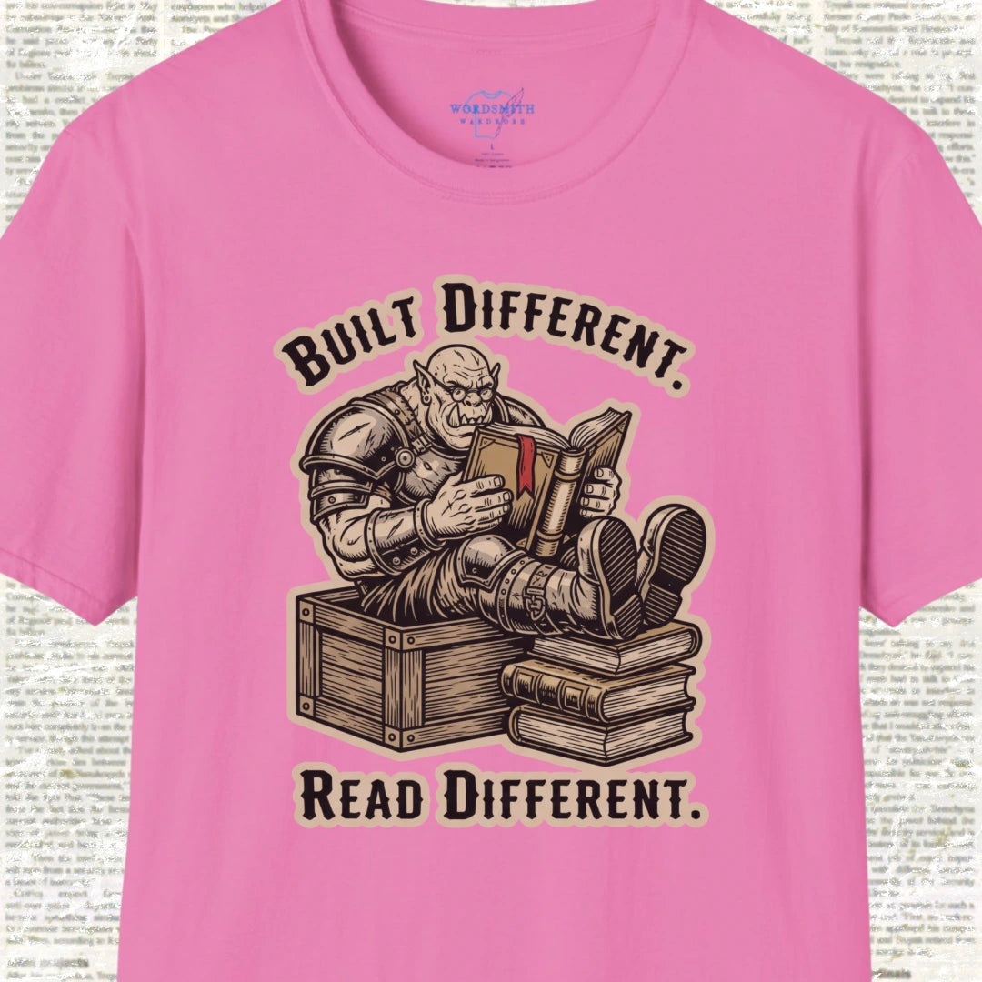 Built Different. Read Different. Shirt - Azalea