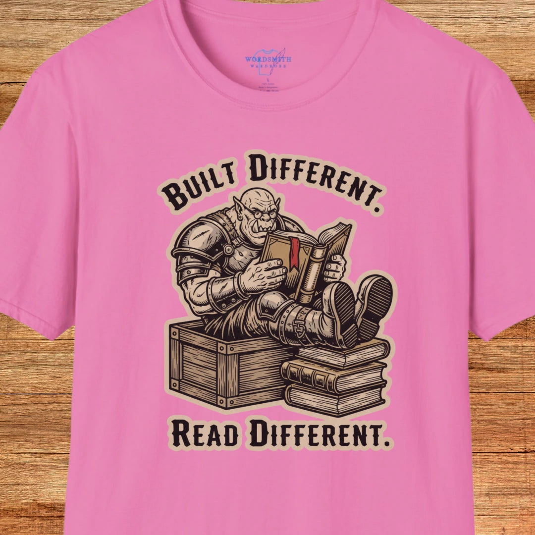 Built Different. Read Different. Shirt - Azalea