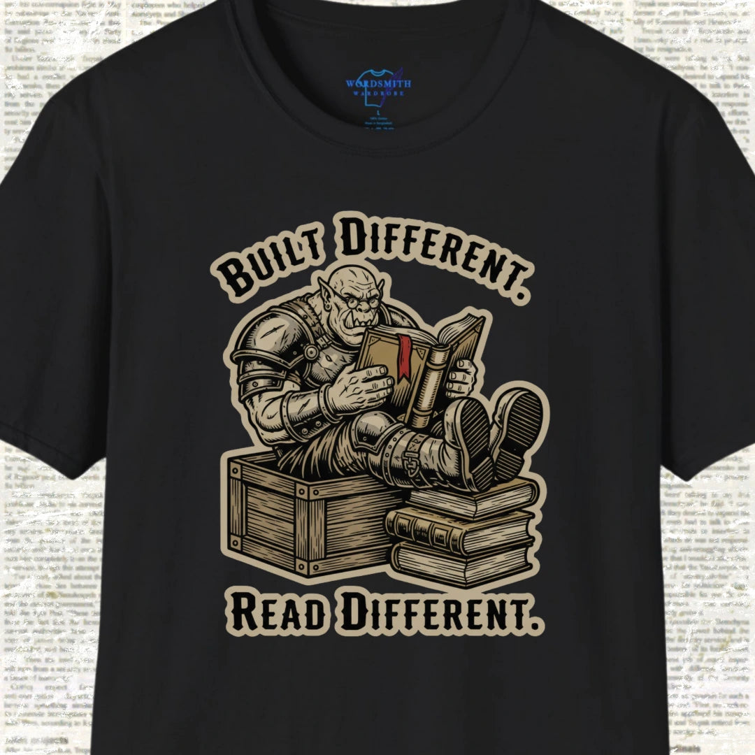 Built Different. Read Different. Shirt - Black