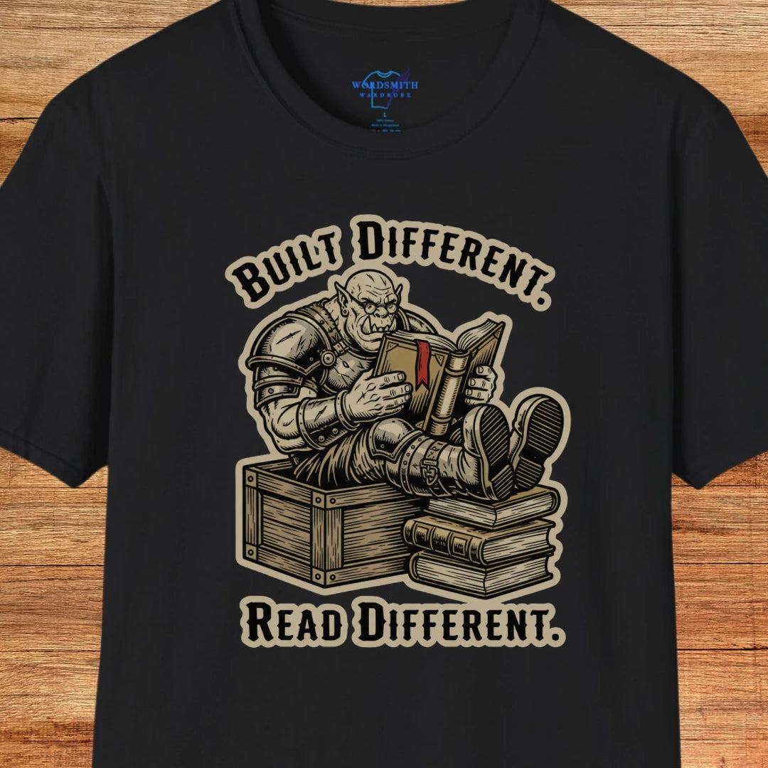 Built Different. Read Different. Shirt - Black