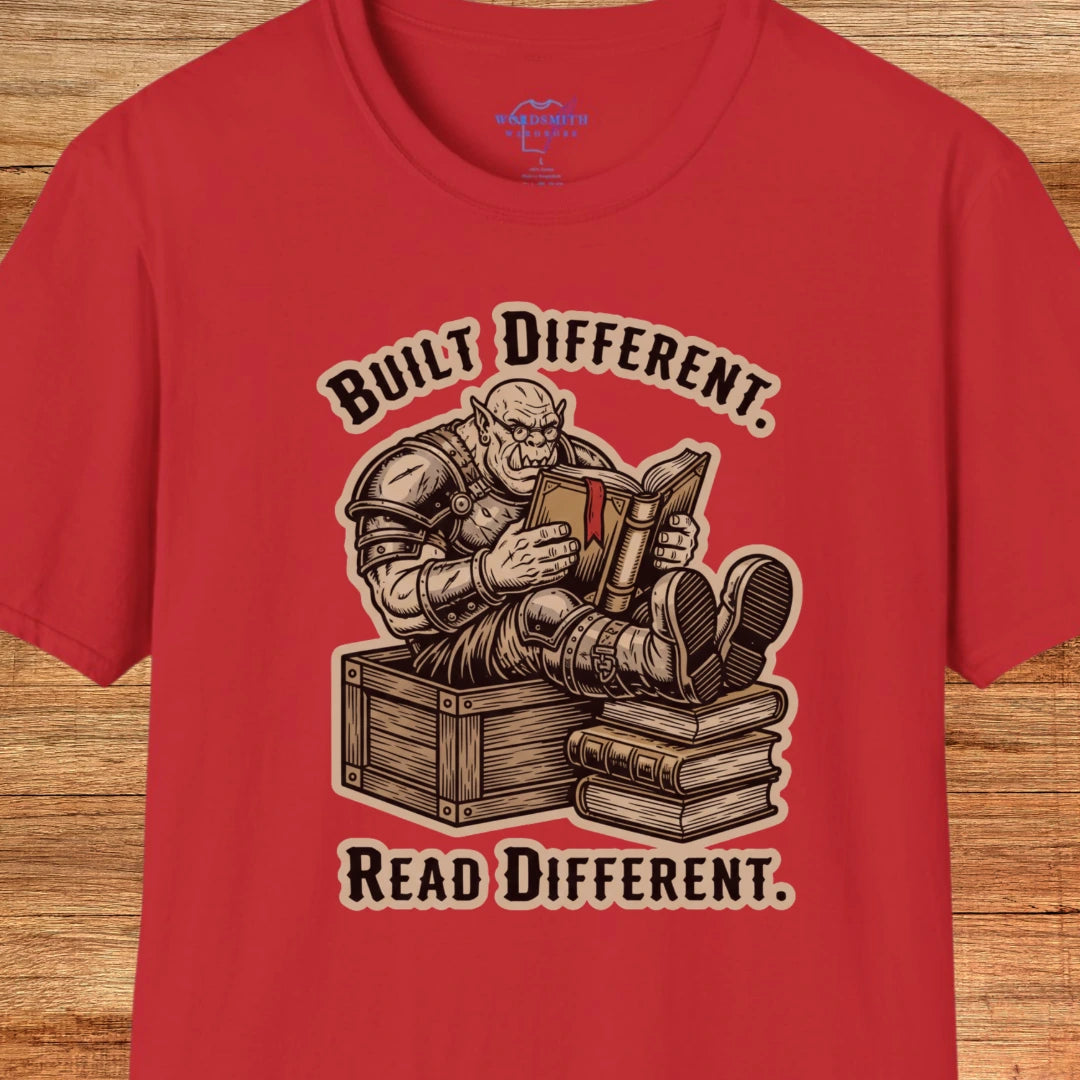Built Different. Read Different. Shirt - Red