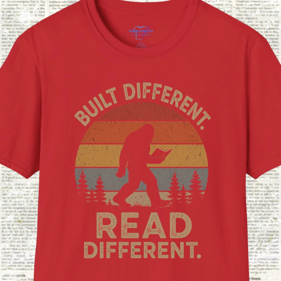 Built Different. Read Different. Shirt - Red