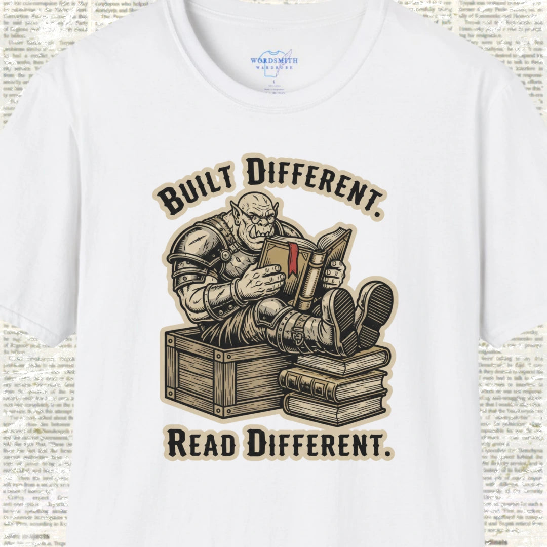 Built Different. Read Different. Shirt - White
