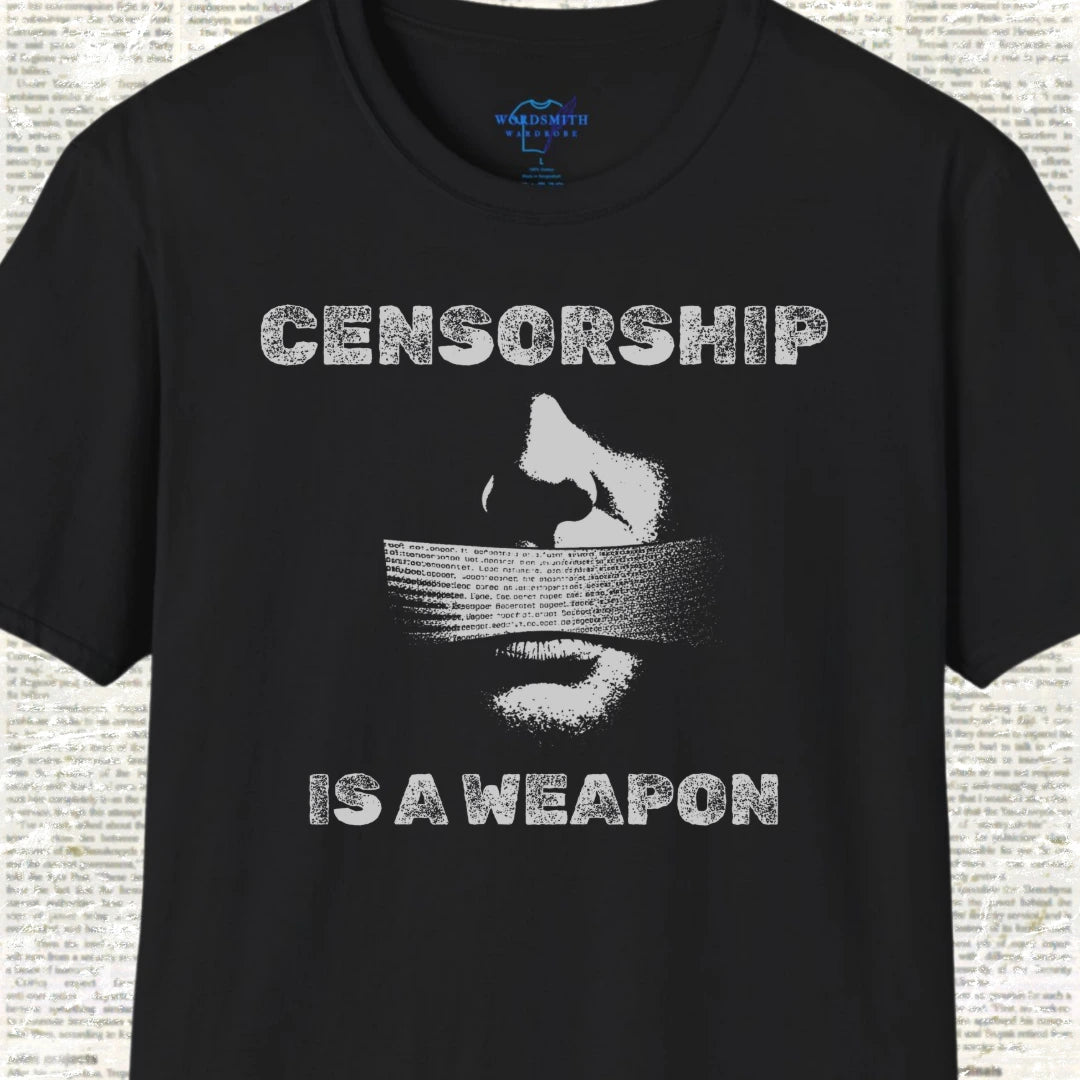 Censorship Is a Weapon Shirt - Black