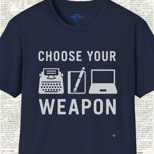 Choose Your Weapon – Writer Shirt - Navy
