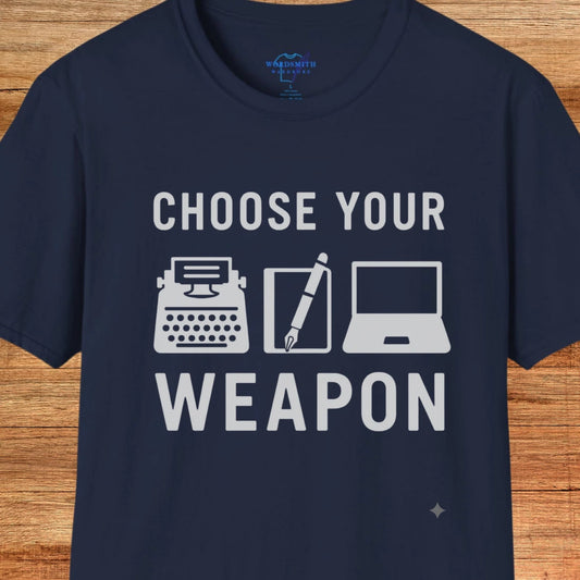 Choose Your Weapon – Writer Shirt - Navy