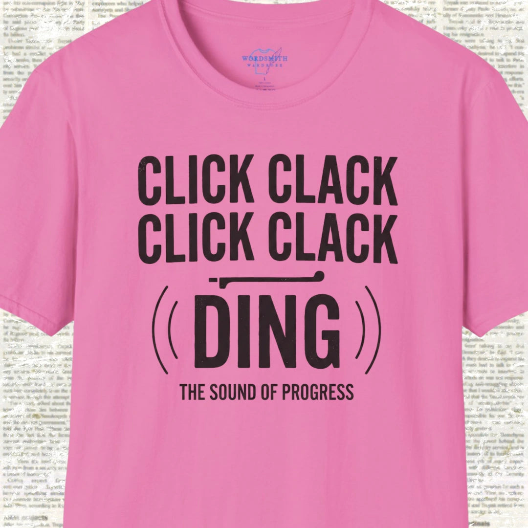 Click Clack Click Clack Ding Shirt  - Azalea