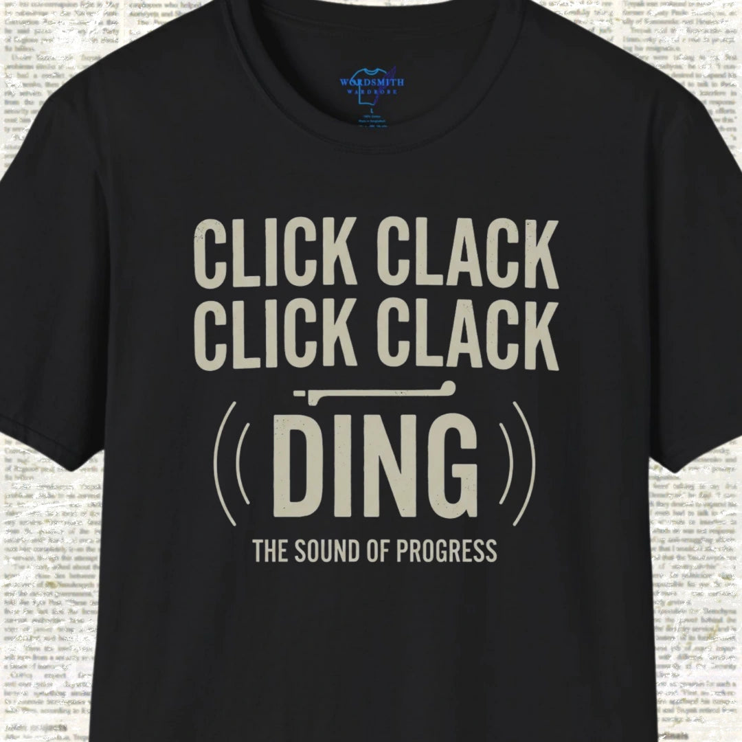 Click Clack Click Clack Ding Shirt  - Black