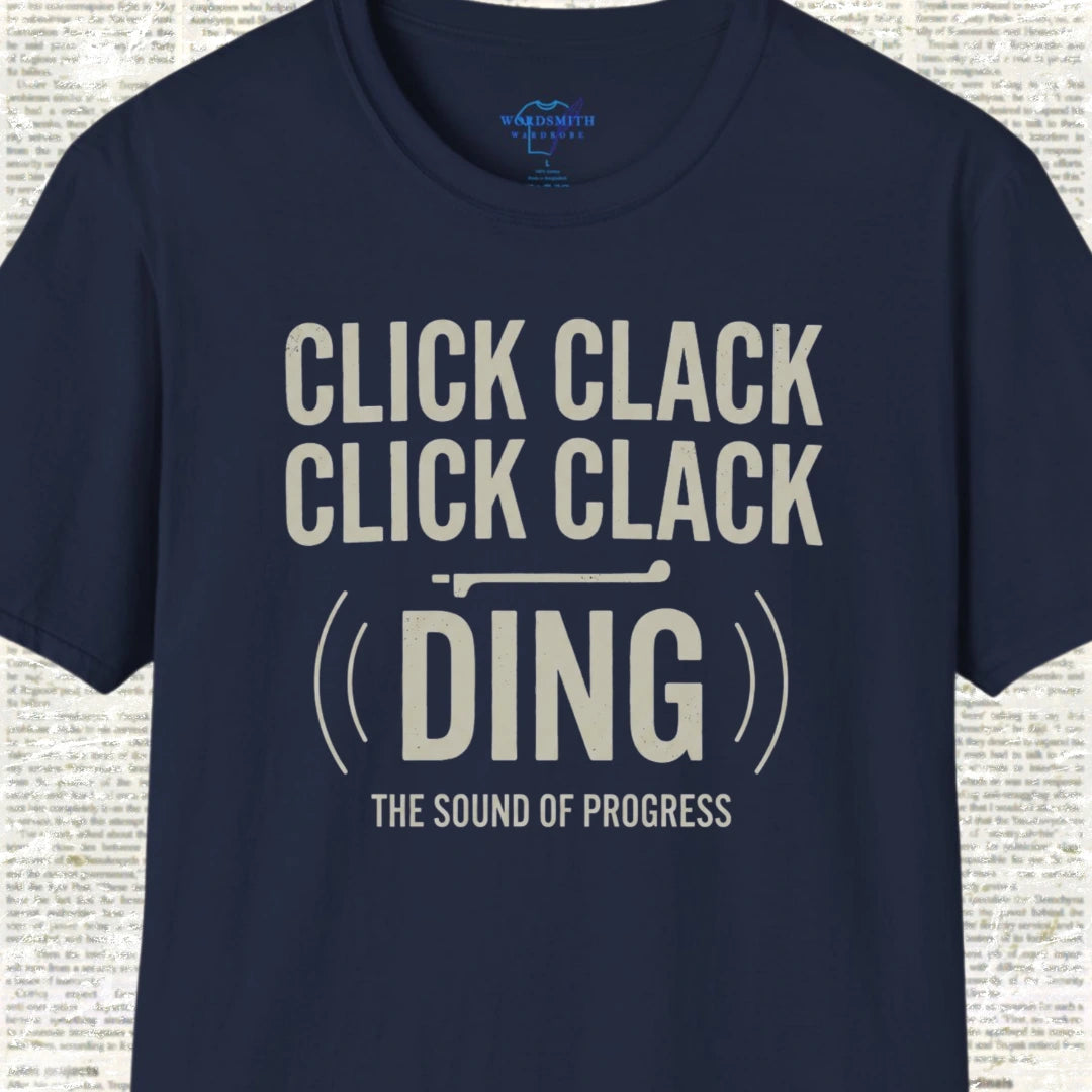 Click Clack Click Clack Ding Shirt  - Navy