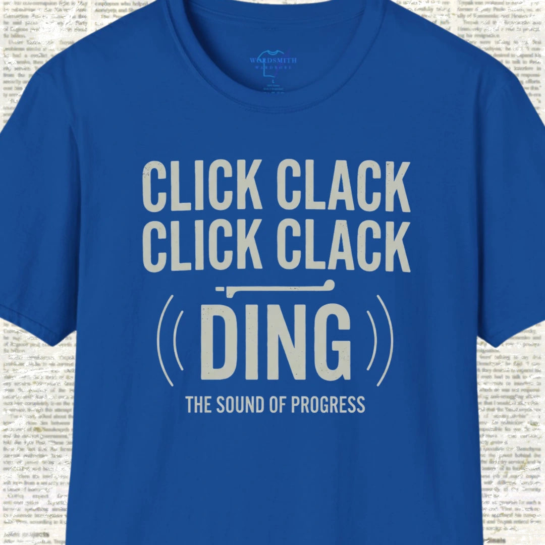 Click Clack Click Clack Ding Shirt  - Royal