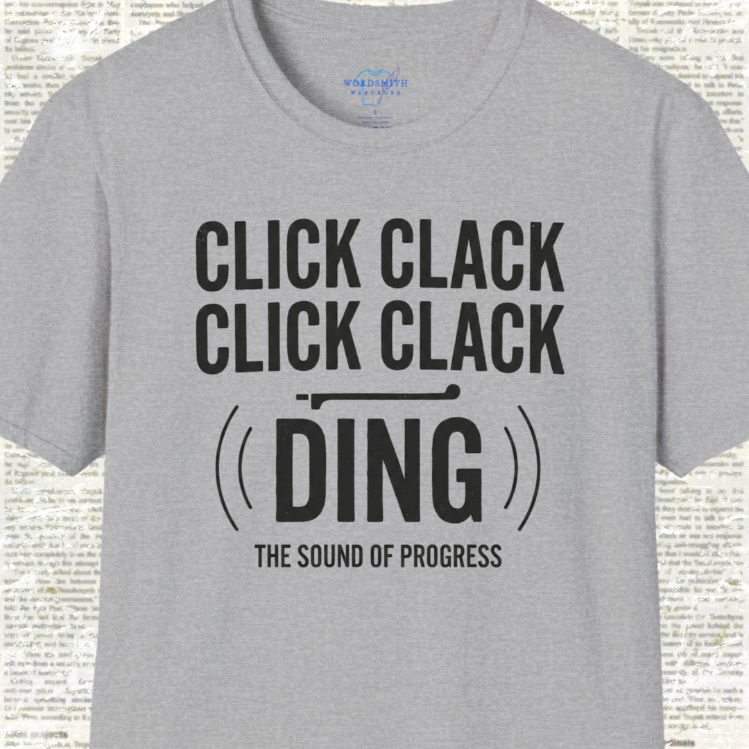 Click Clack Click Clack Ding Shirt  - Sport Grey