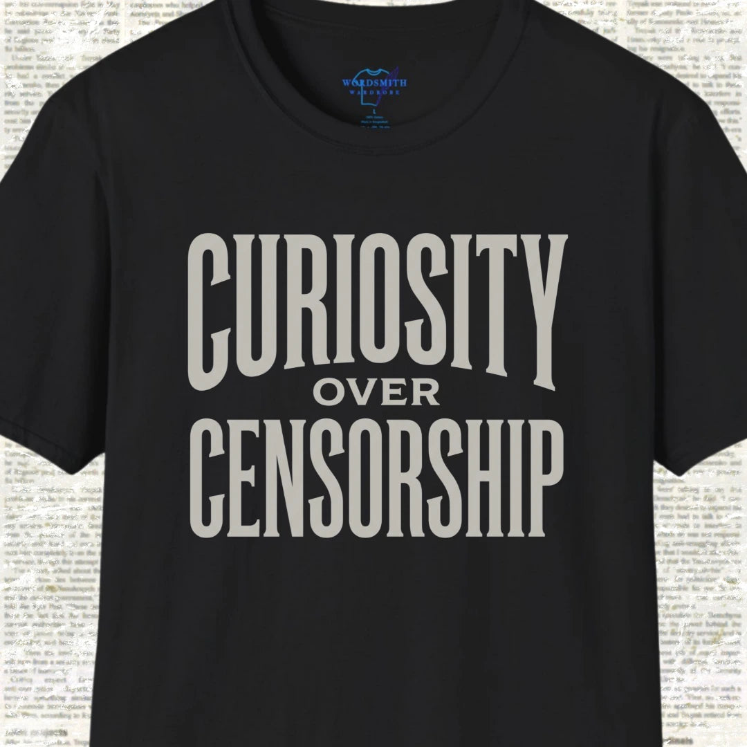 Curiosity over Censorship Shirt - Black