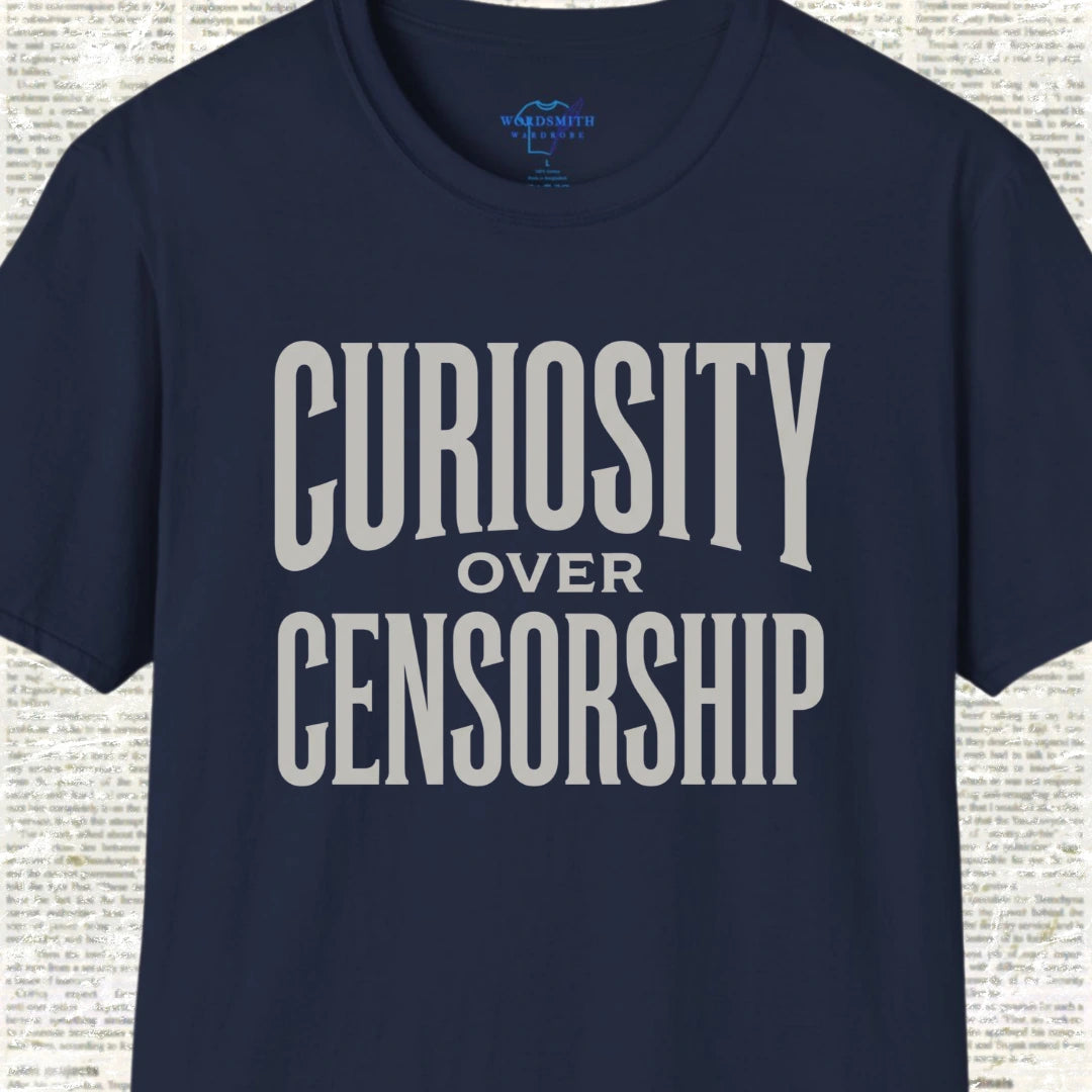Curiosity over Censorship Shirt - Navy