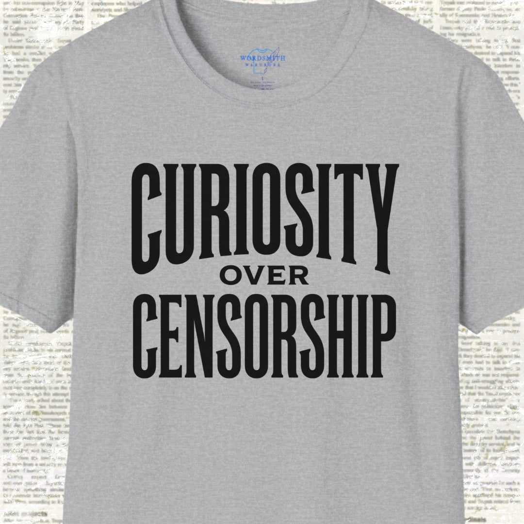 Curiosity over Censorship Shirt - Sport Grey