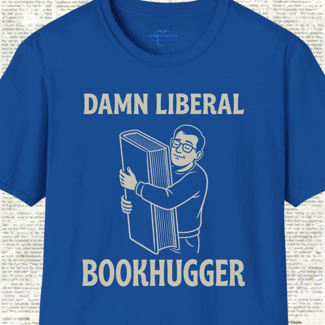 Damn Liberal Bookhugger T-Shirt - Royal