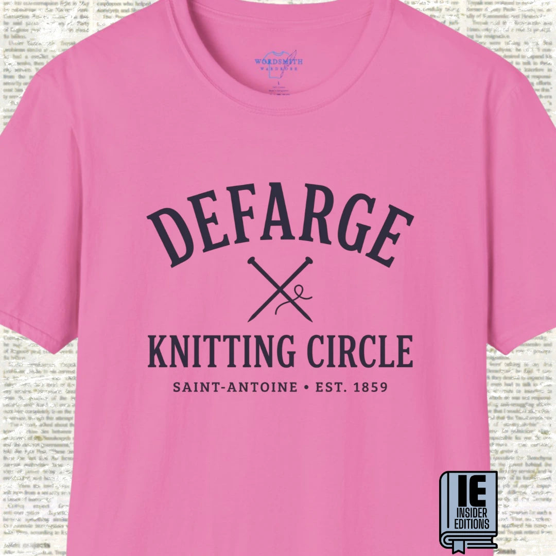 Defarge Knitting Circle T-Shirt - Azalea