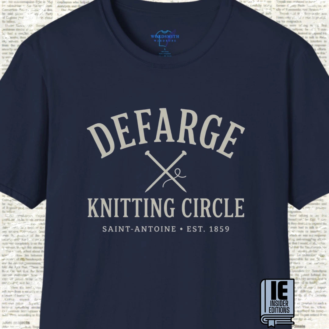 Defarge Knitting Circle T-Shirt - Navy