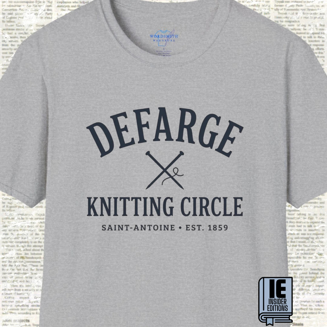 Defarge Knitting Circle T-Shirt - Sport Grey