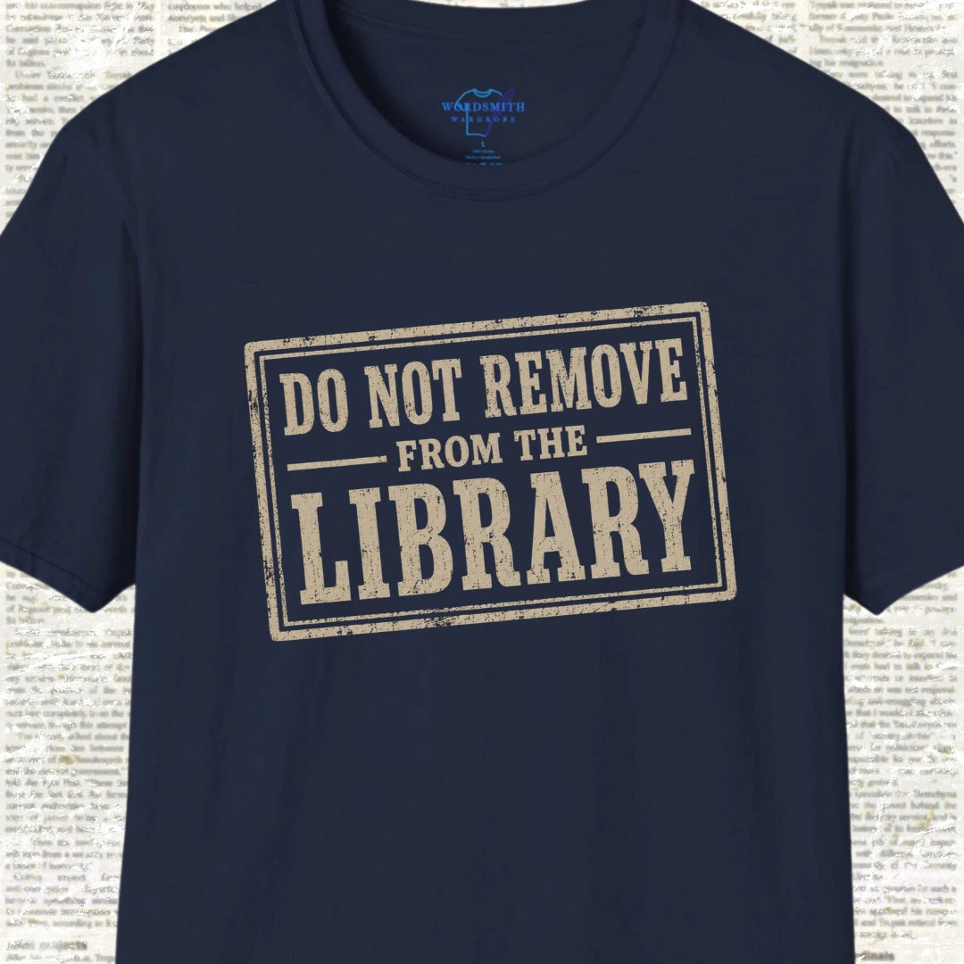Do Not Remove From the Library T-Shirt - Navy