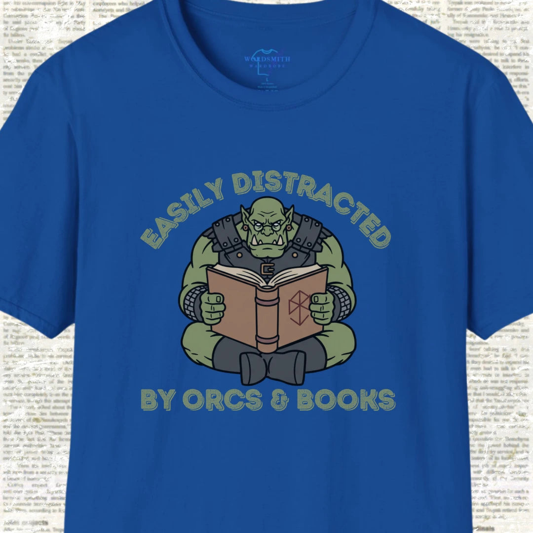 Easily Distracted by Orcs & Books - Royal