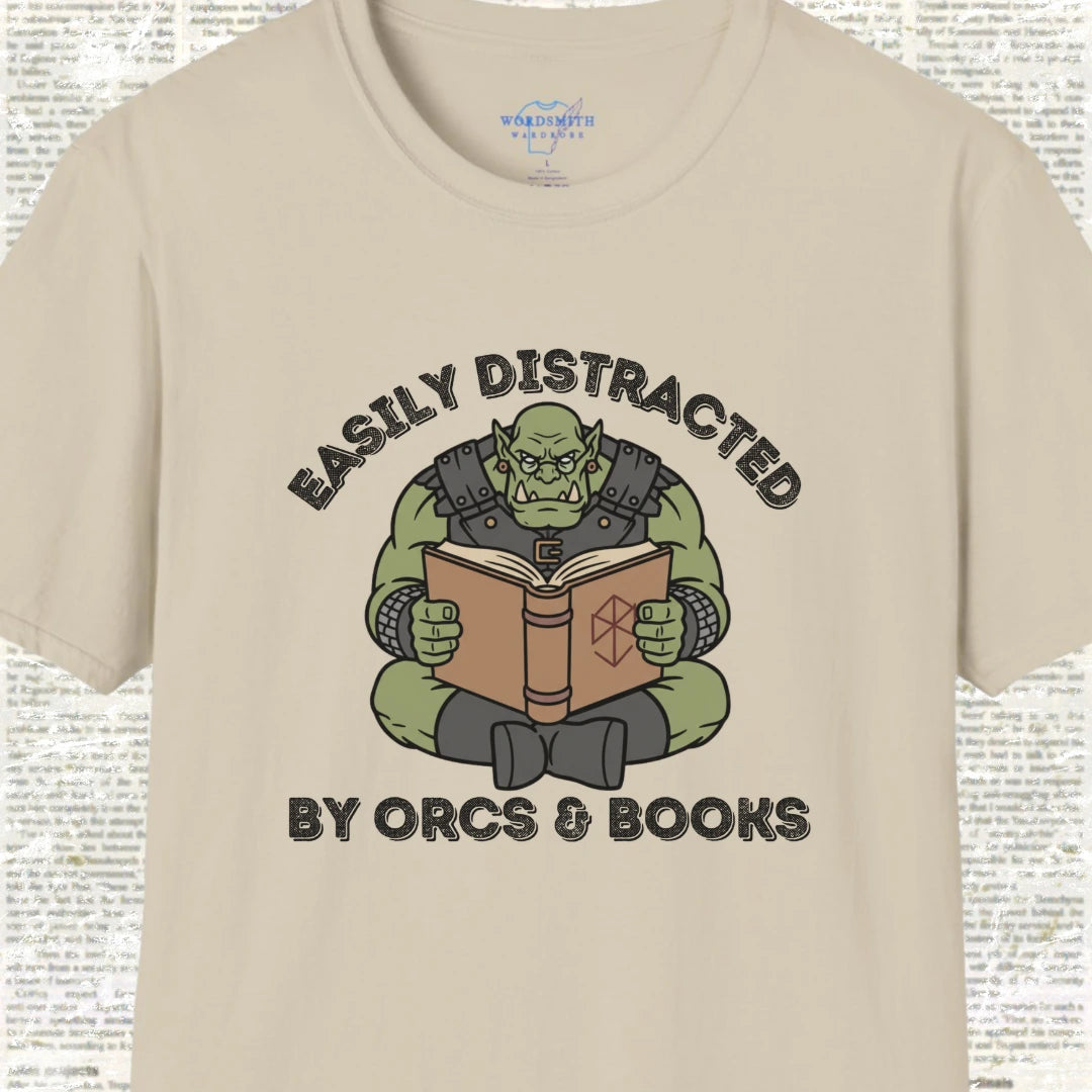 Easily Distracted by Orcs & Books - Sand