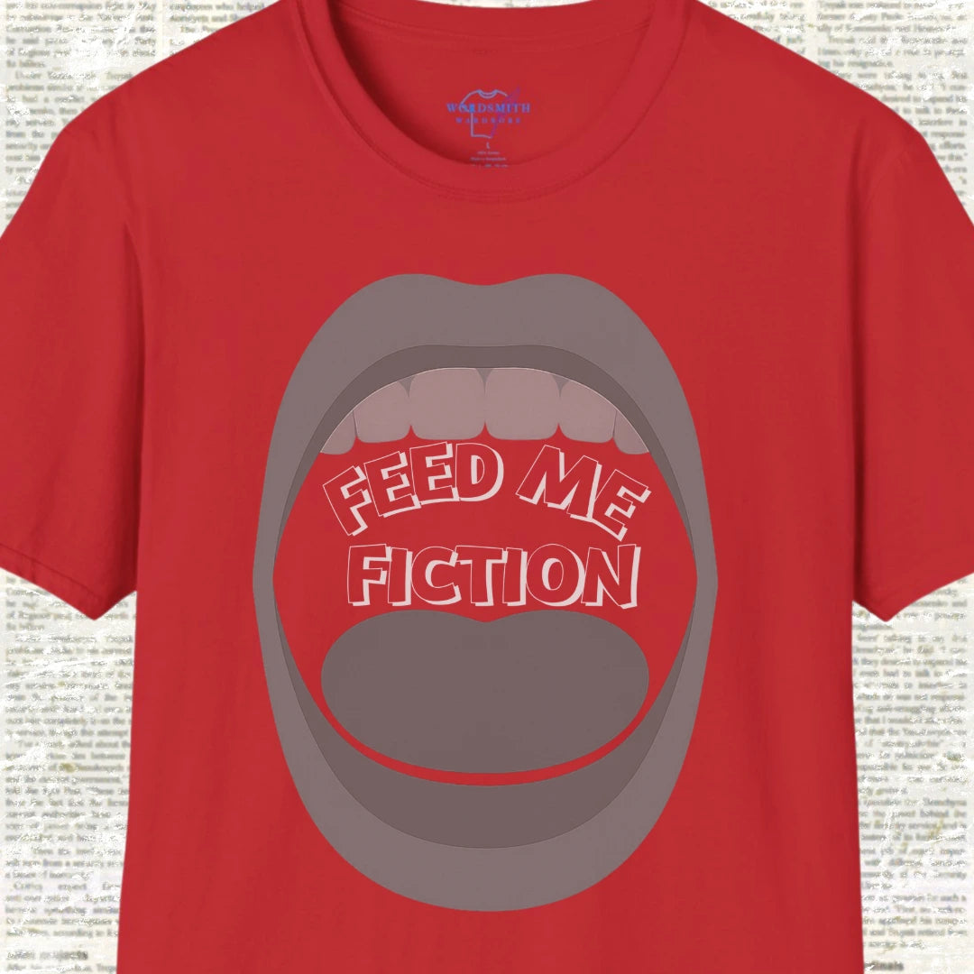 Feed Me Fiction Shirt - Red