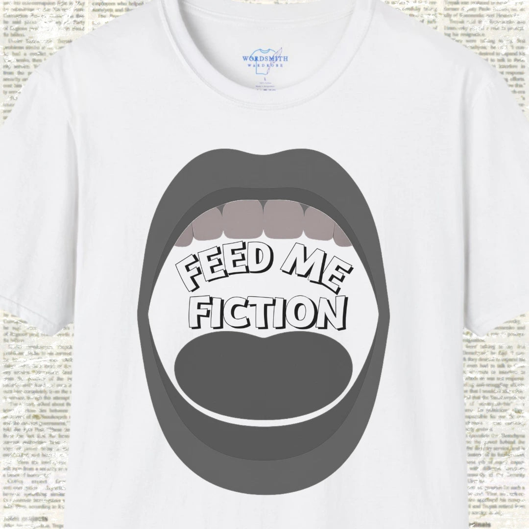 Feed Me Fiction Shirt - White