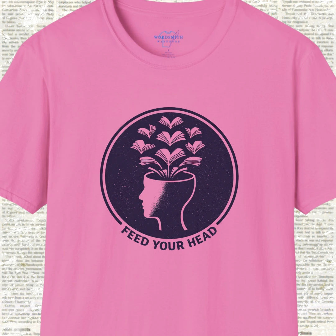 Feed Your Mind T-Shirt - Azalea