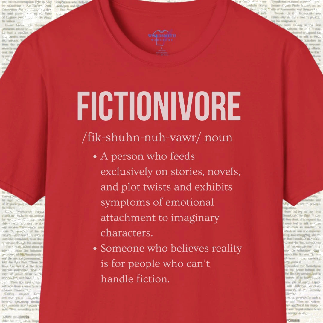 Fictionivore Definition Shirt - Red