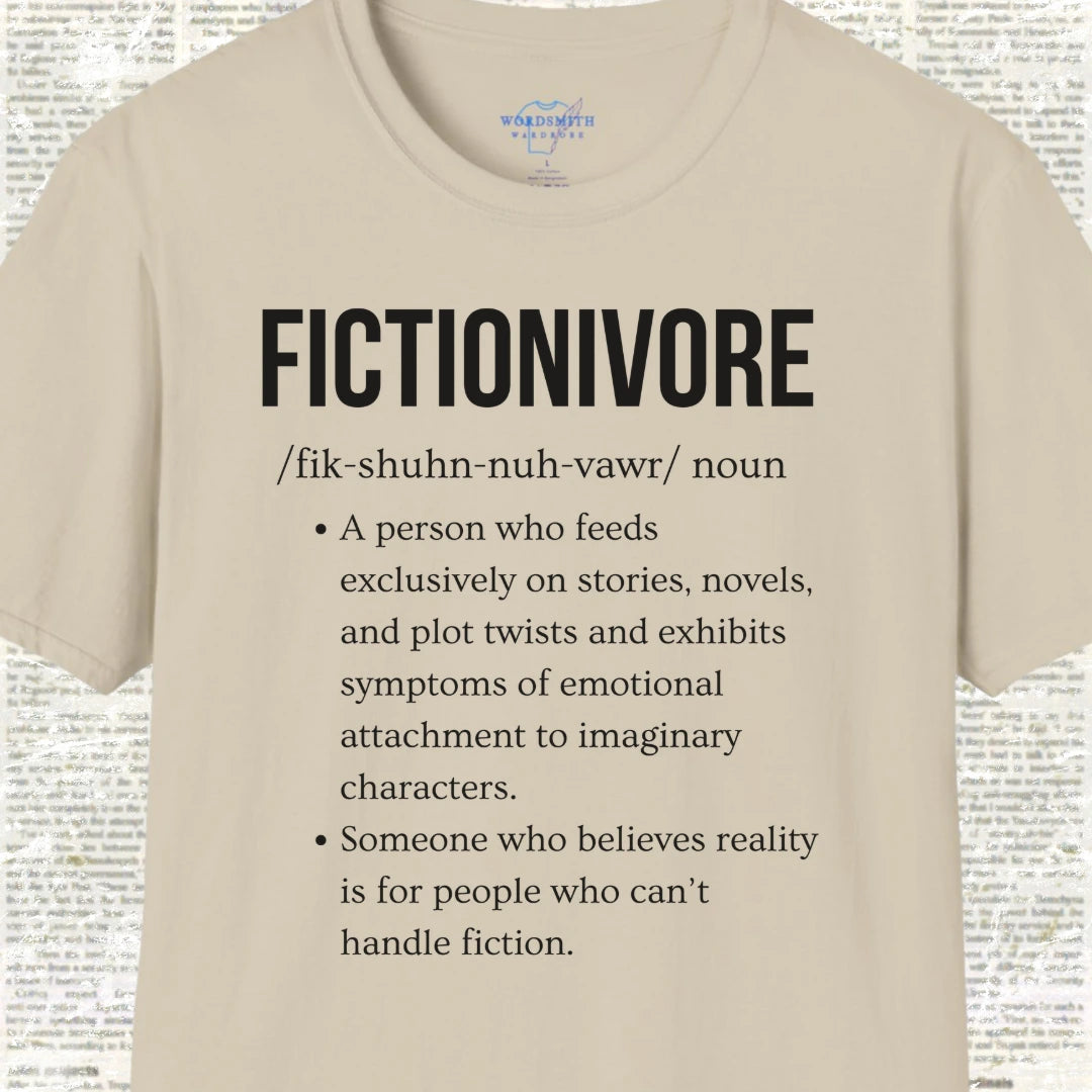 Fictionivore Definition Shirt - Sand