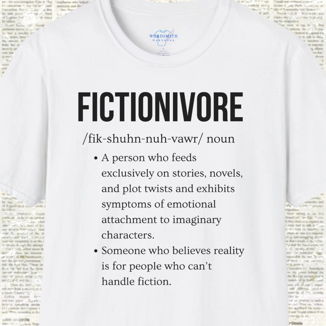 Fictionivore Definition Shirt - White