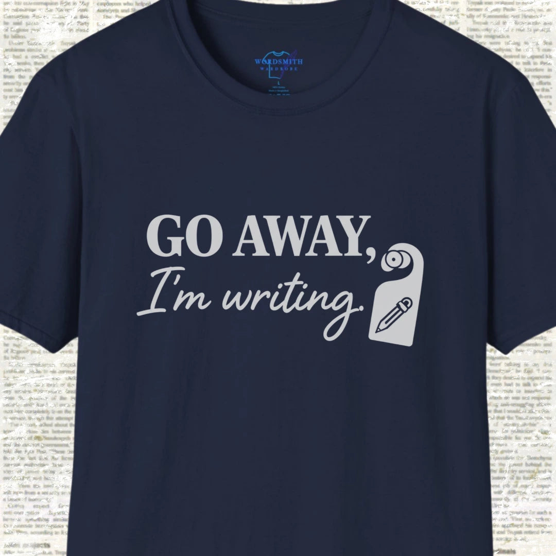Go Away, I’m Writing Shirt - Navy