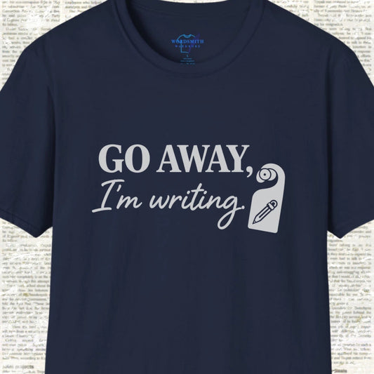 Go Away, I’m Writing Shirt - Navy