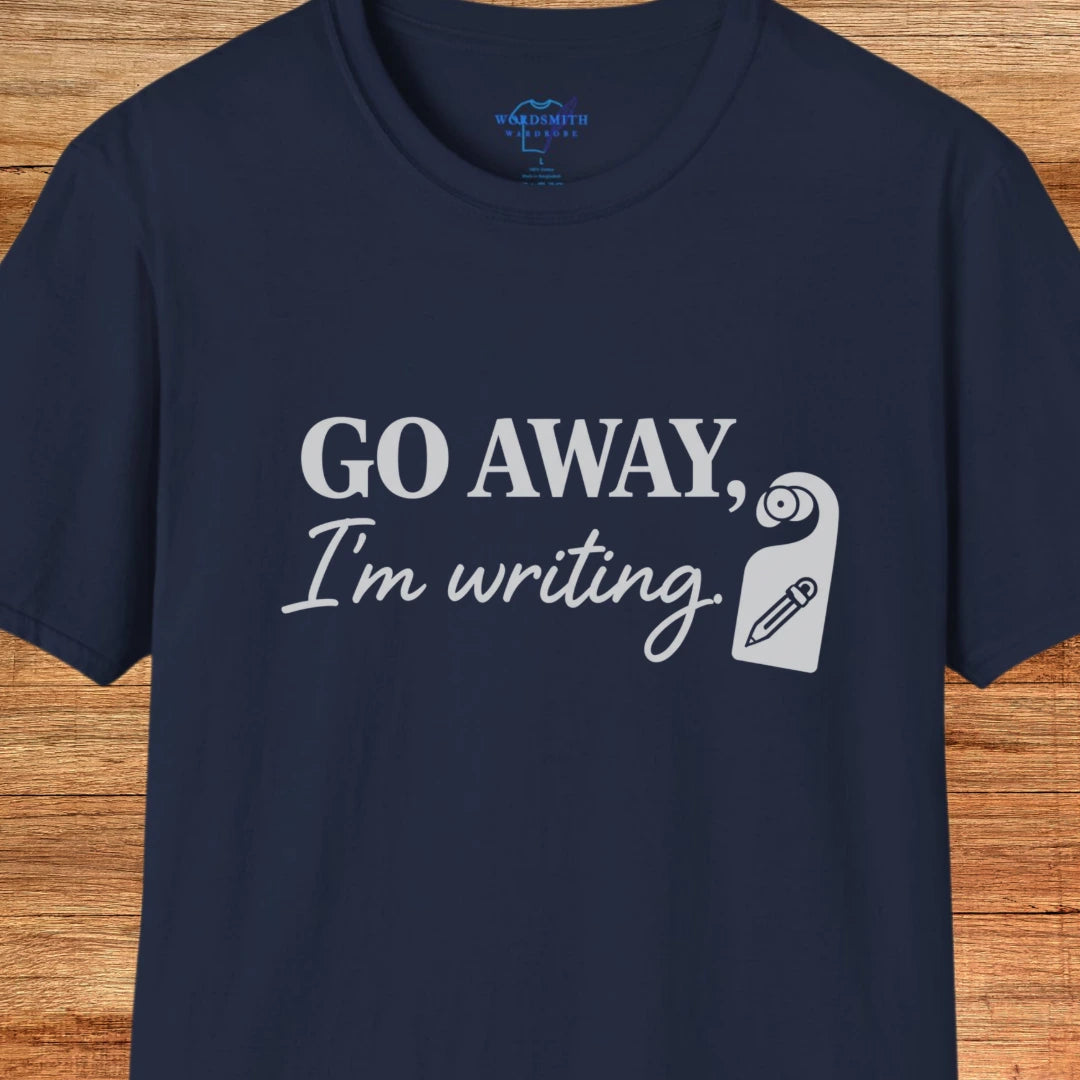 Go Away, I’m Writing Shirt - Navy