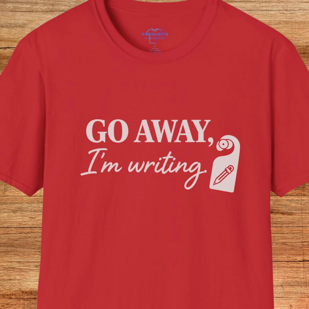 Go Away, I’m Writing Shirt - Red