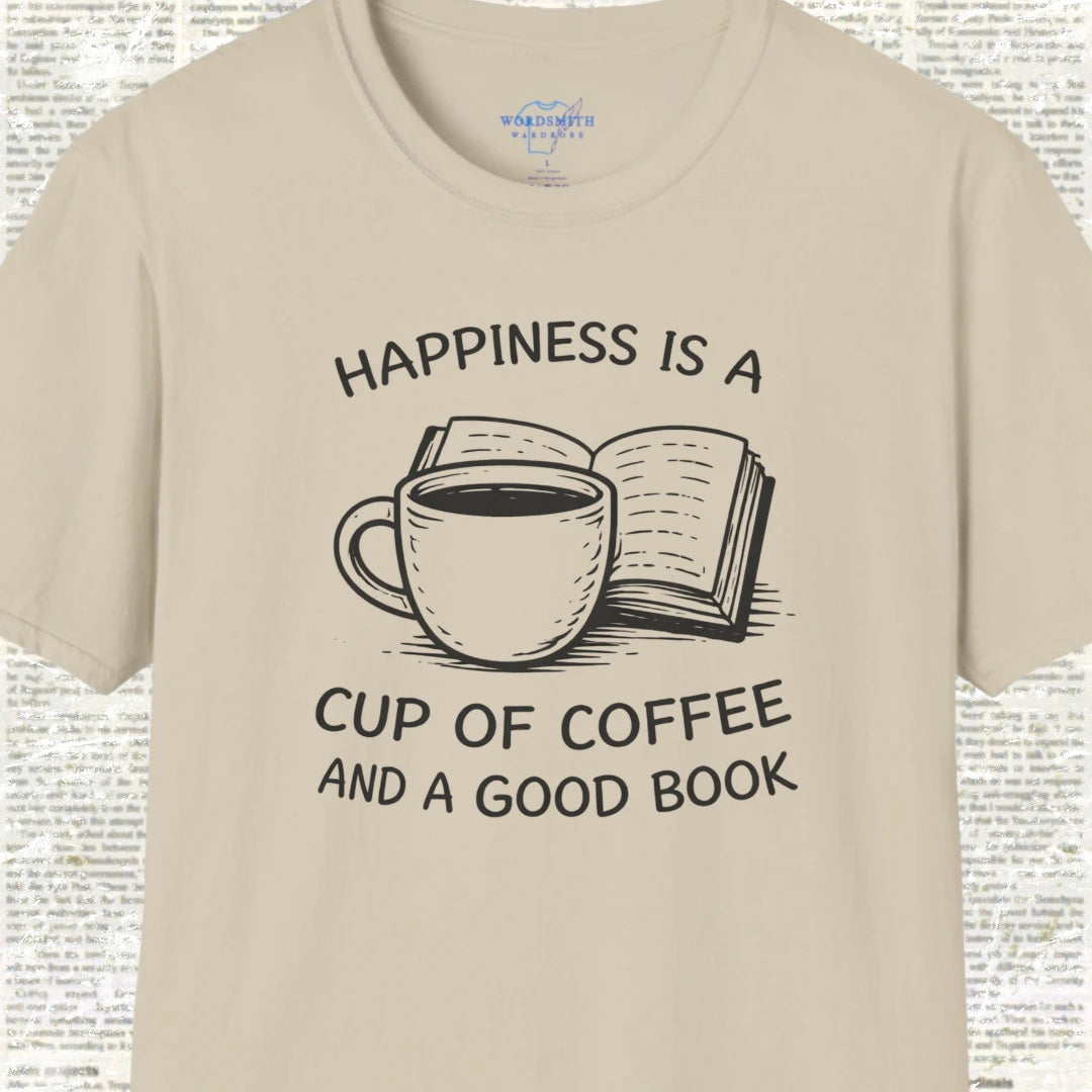 Happiness Is a Cup of Coffee and a Good Book - Sand