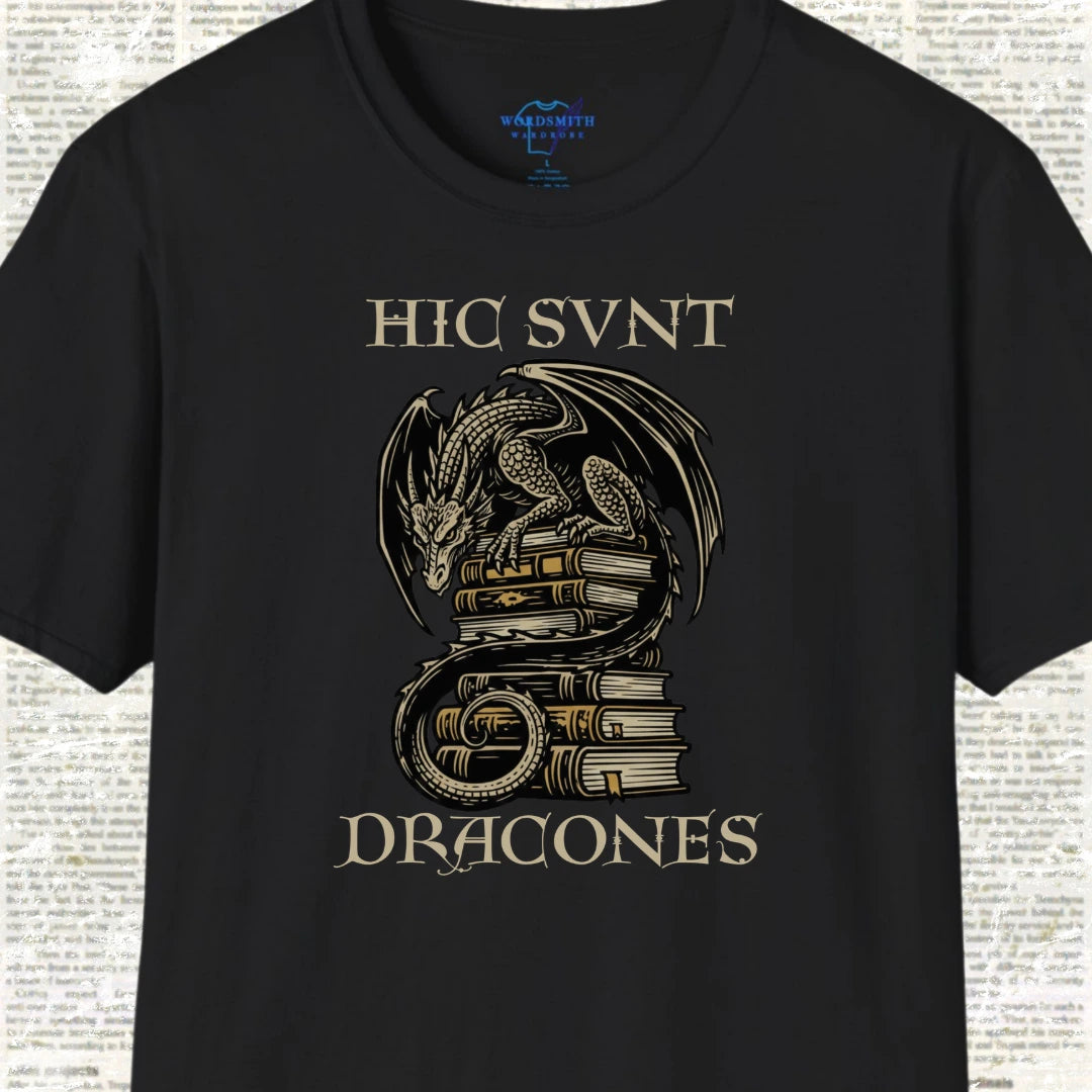 Hic Sunt Dracones Shirt - Black