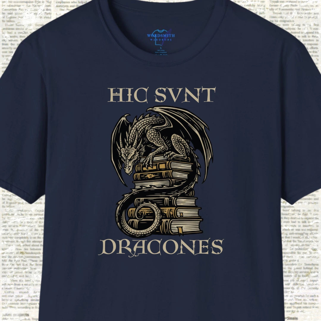 Hic Sunt Dracones Shirt - Navy