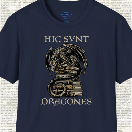 Hic Sunt Dracones Shirt - Navy
