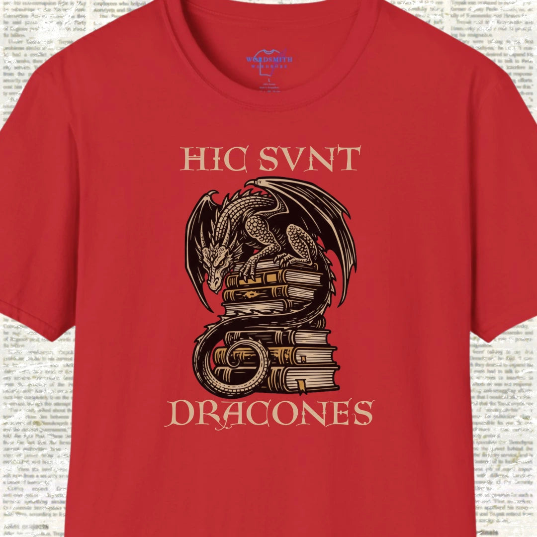 Hic Sunt Dracones Shirt - Red