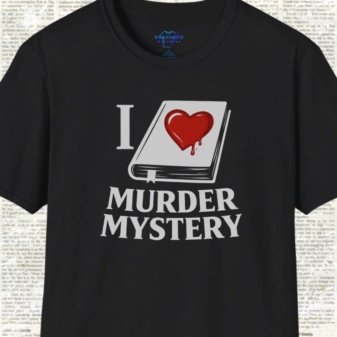 I Love Murder Mystery Shirt - Black