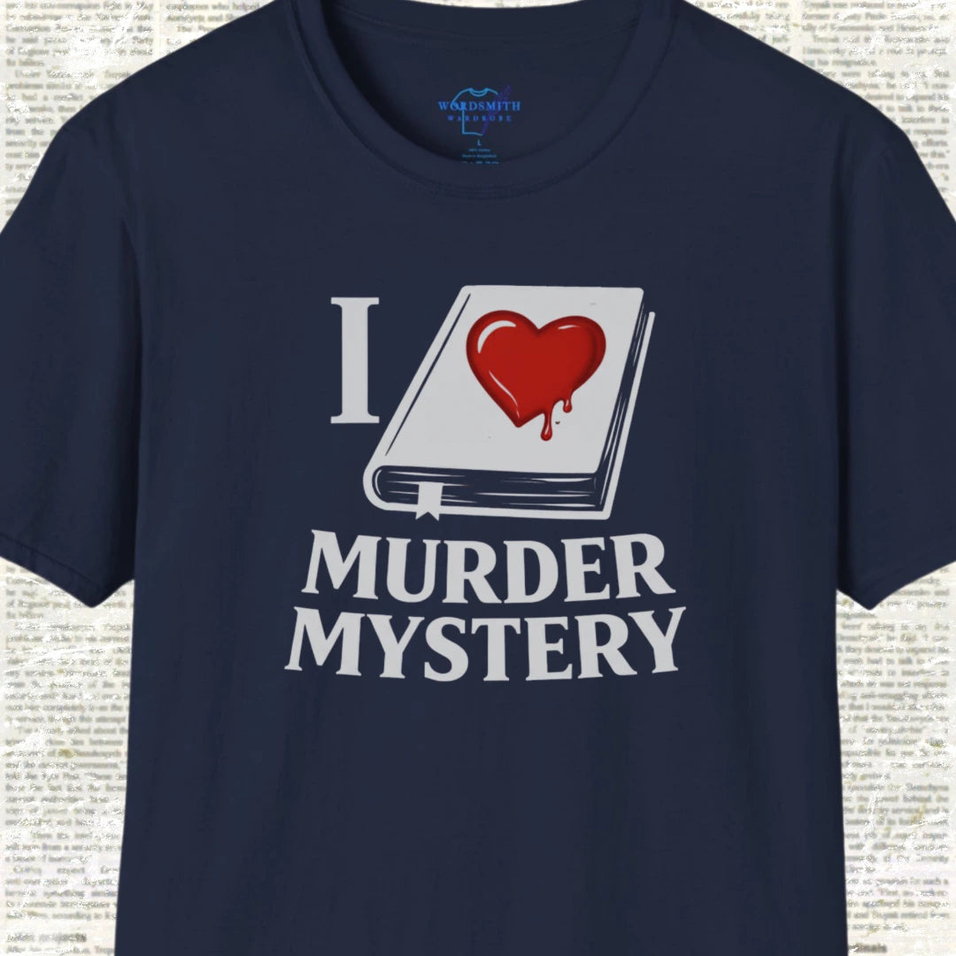 I Love Murder Mystery Shirt - Navy