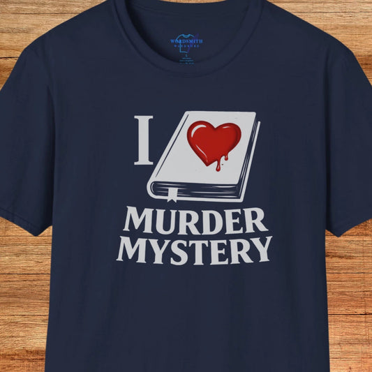 I Love Murder Mystery Shirt - Navy